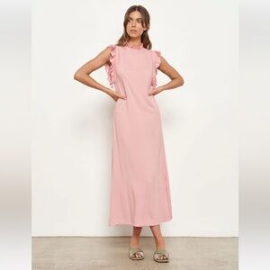 NWT aila blue makaha dress in blush